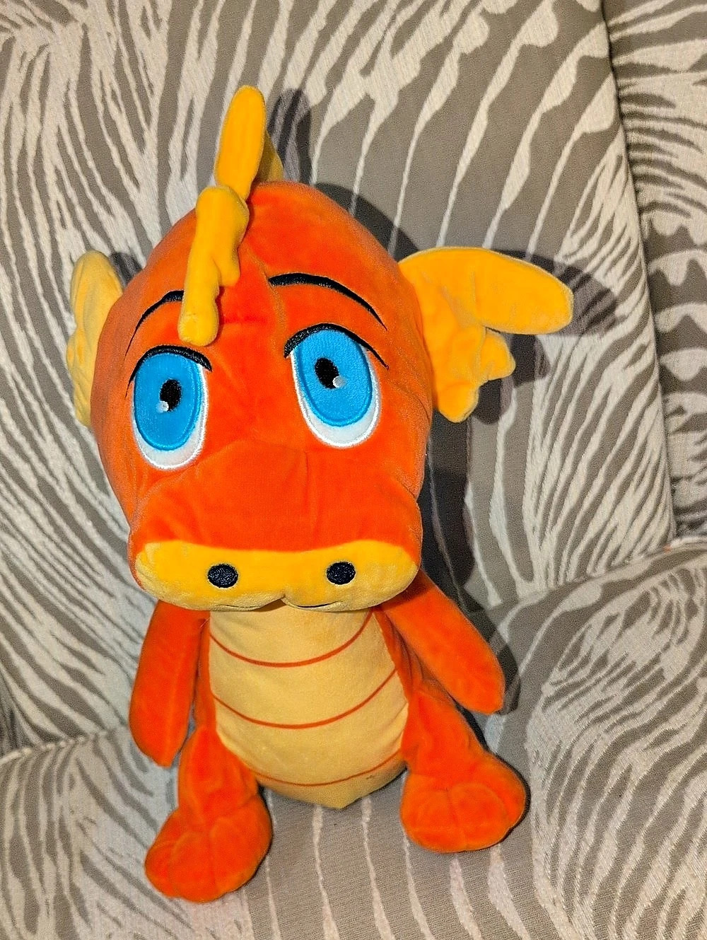 Noah's Ark Animal Workshop Orange Dragon Plush Stuffed Animal